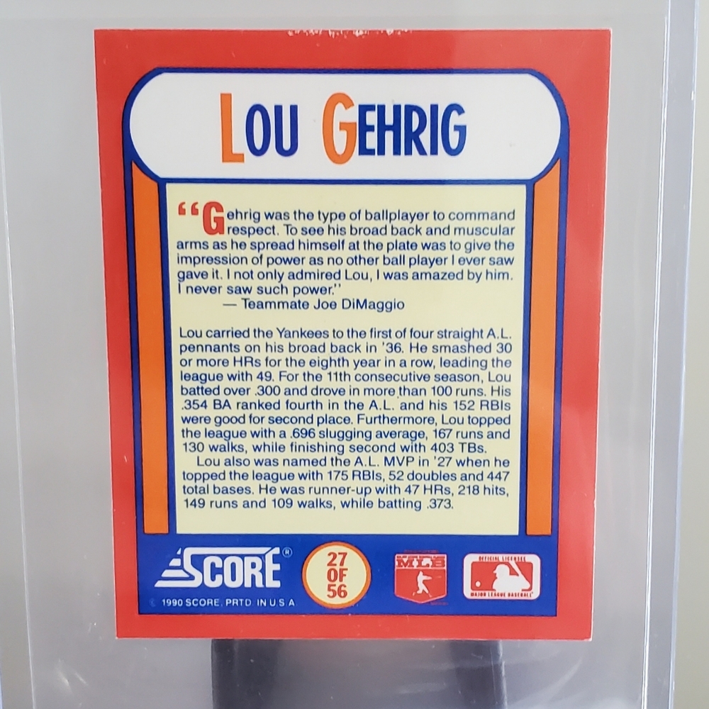 Vintage Holographic Baseball Card
